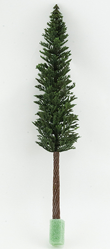 Dollhouse miniature LODGEPOLE PINE ON SPIKE, 18 INCH TALL